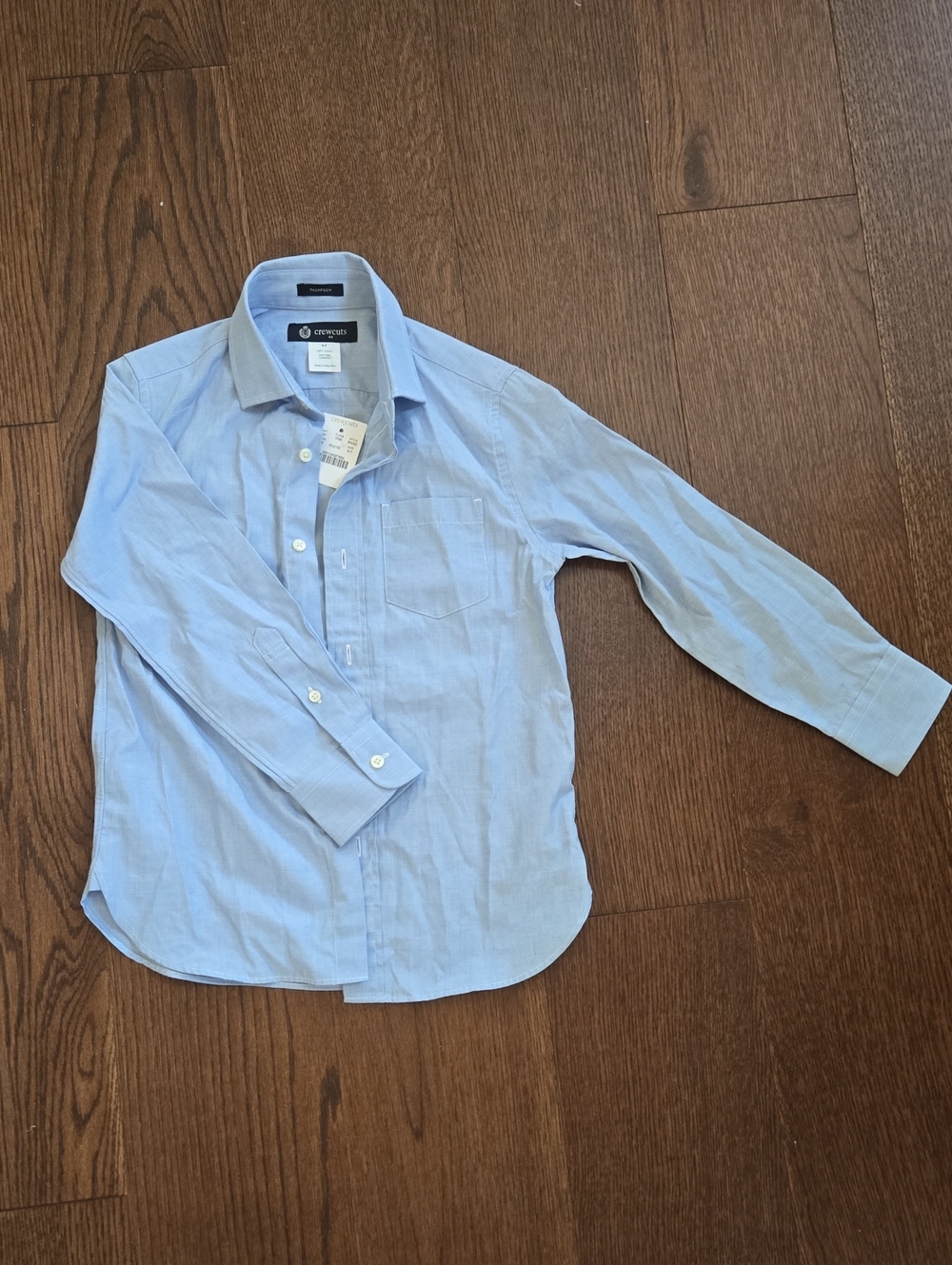Crewcuts Pale Blue Oxford Button-Up Shirt